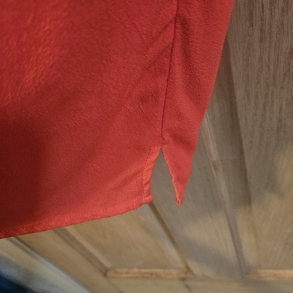 Medium Anthropologie Edme & Esyllte  Coral 3/4 Sleeve Tunic Dress - Picture 8 of 8